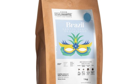 Cafea Boabe Prajita Decofeinizata SANTOS, 1 kg