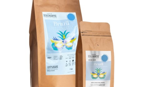 Cafea Boabe Prajita Decofeinizata SANTOS, 1 kg